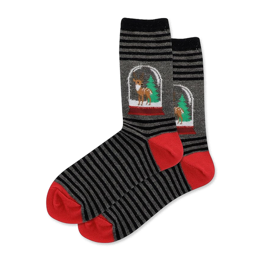 Fuzzy Reindeer Snowglobe