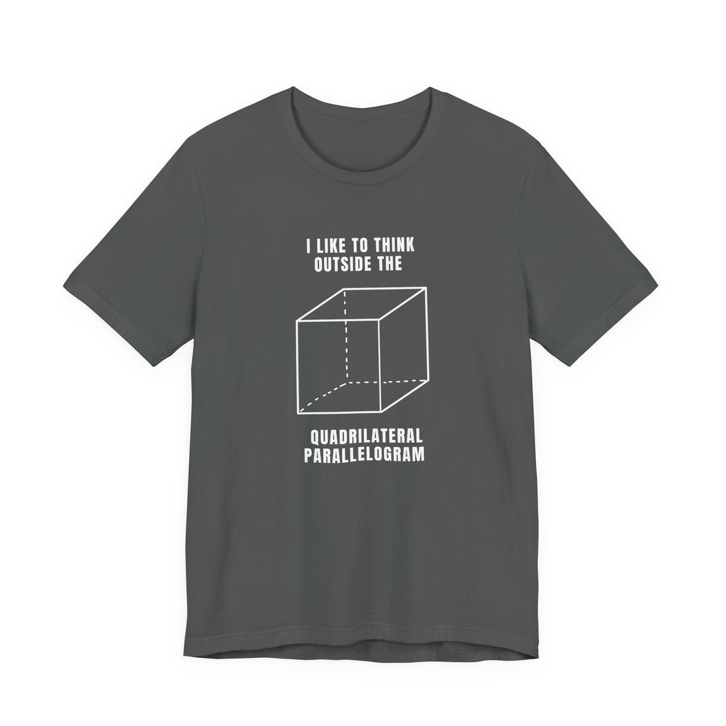 Think Outside the Box Tee, Funny Graphic Shirt, Math Lover Gift, Unisex T-Shirt, Casual Everyday Wear, Quirky Apparel