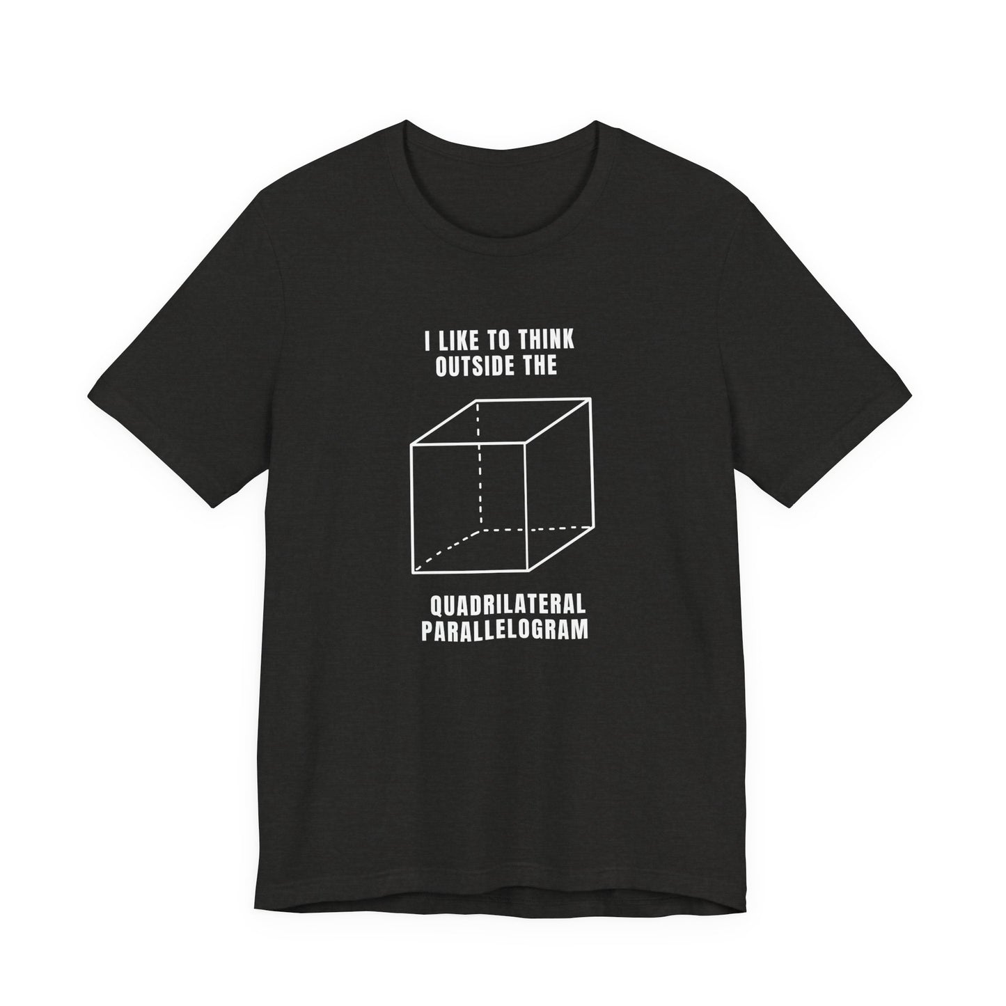 Think Outside the Box Tee, Funny Graphic Shirt, Math Lover Gift, Unisex T-Shirt, Casual Everyday Wear, Quirky Apparel