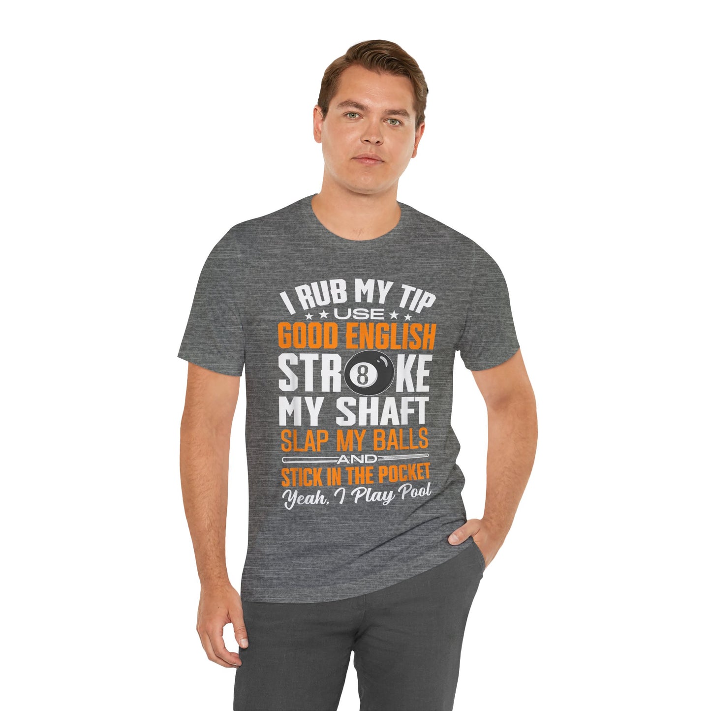 Funny I'm Pool Player Tee, Unisex Short Sleeve T-Shirt, Gift for Billiards Lovers, Humor Apparel, Pool Night Out Wear