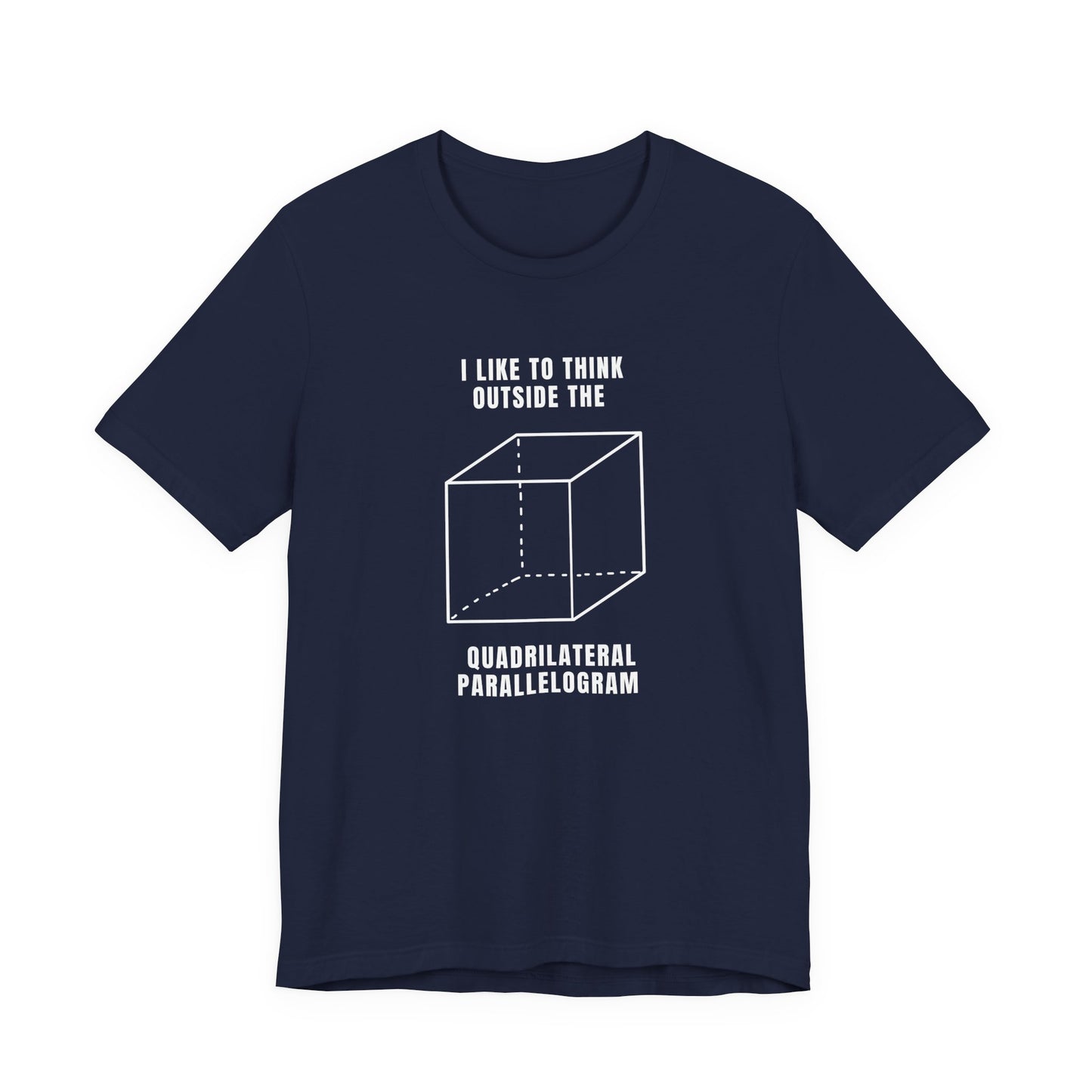 Think Outside the Box Tee, Funny Graphic Shirt, Math Lover Gift, Unisex T-Shirt, Casual Everyday Wear, Quirky Apparel