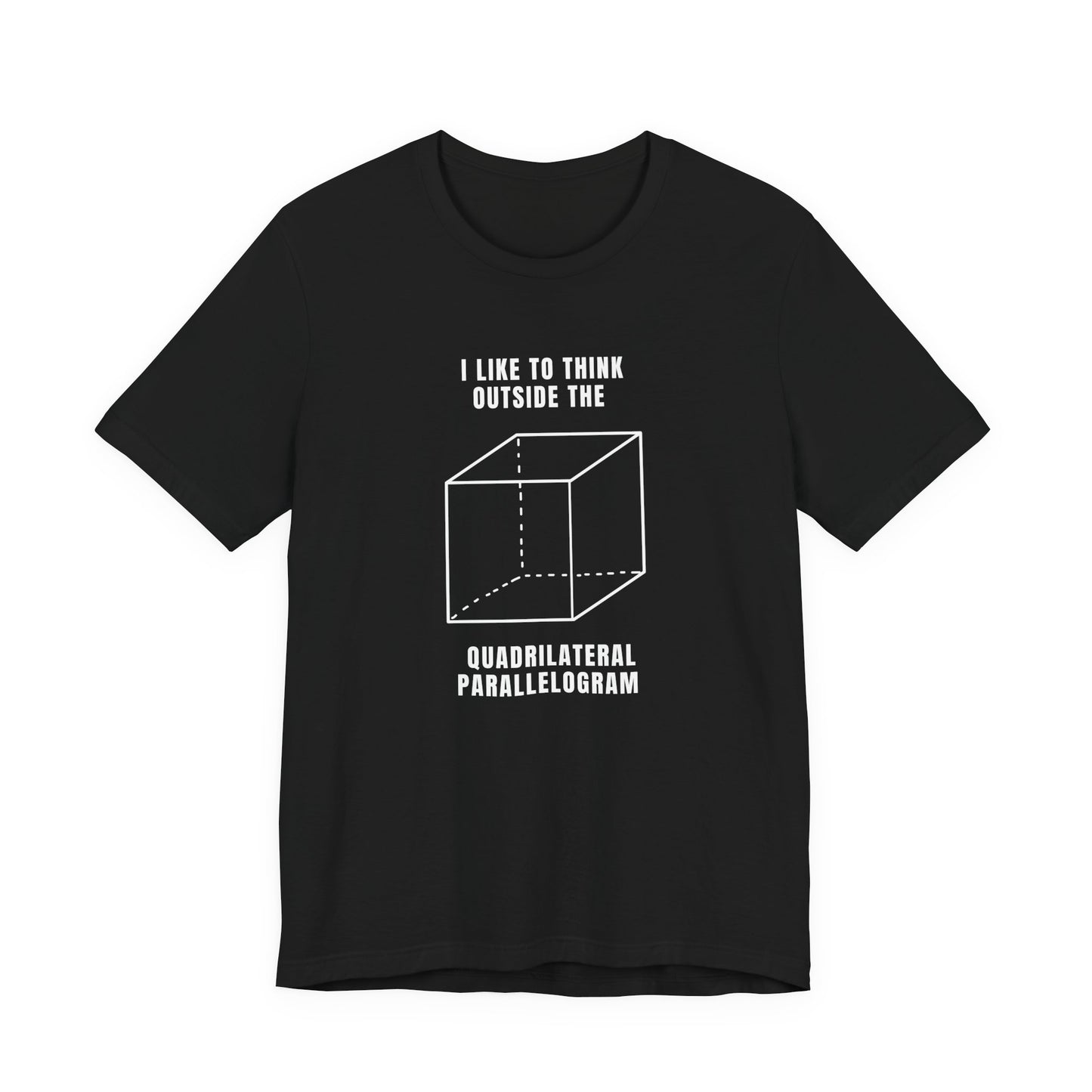 Think Outside the Box Tee, Funny Graphic Shirt, Math Lover Gift, Unisex T-Shirt, Casual Everyday Wear, Quirky Apparel