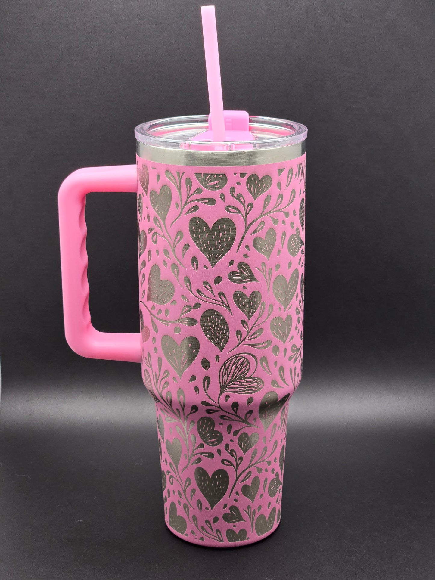 40oz Engraved Natural Love Tumbler