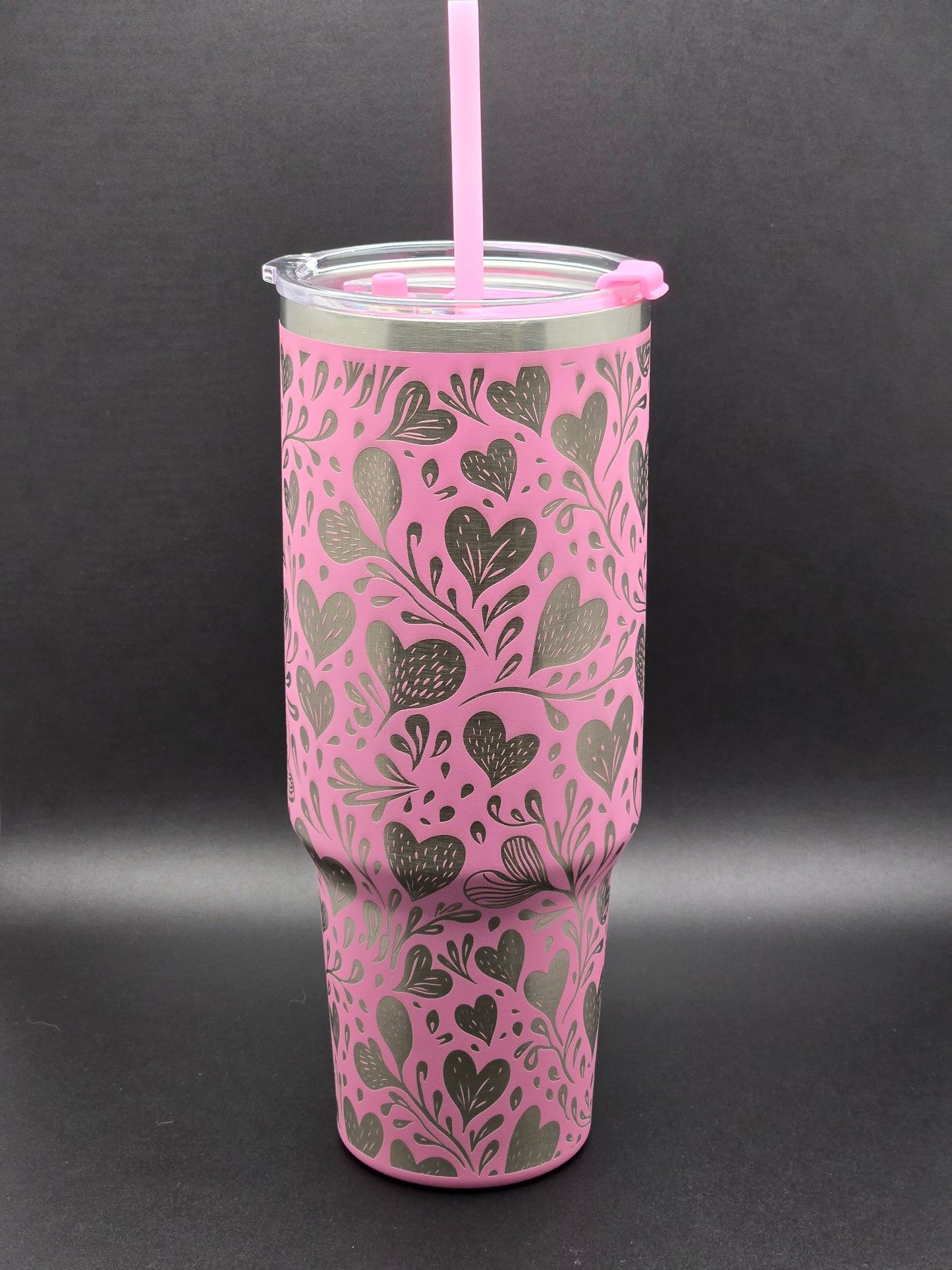 40oz Engraved Natural Love Tumbler