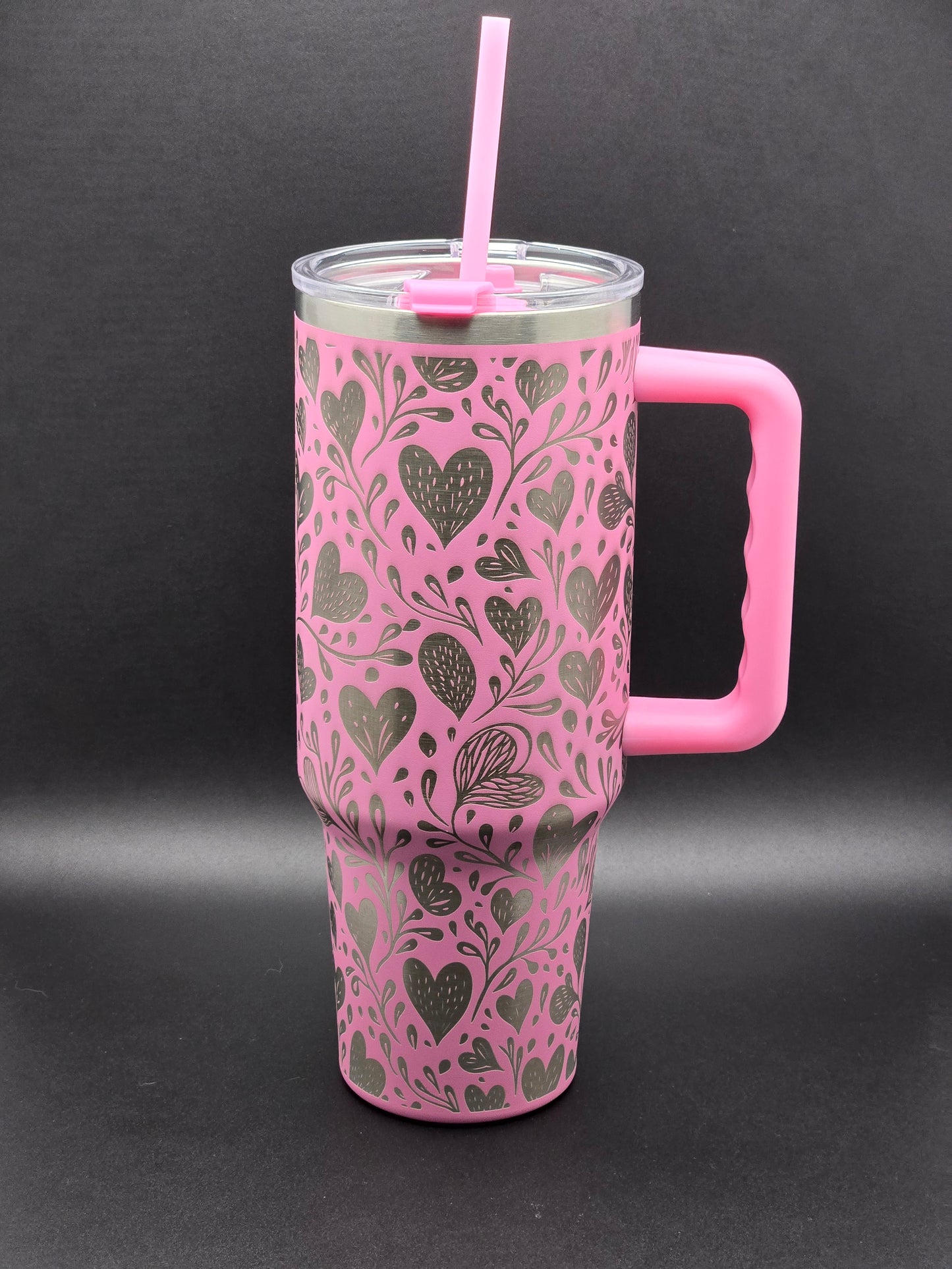 40oz Engraved Natural Love Tumbler