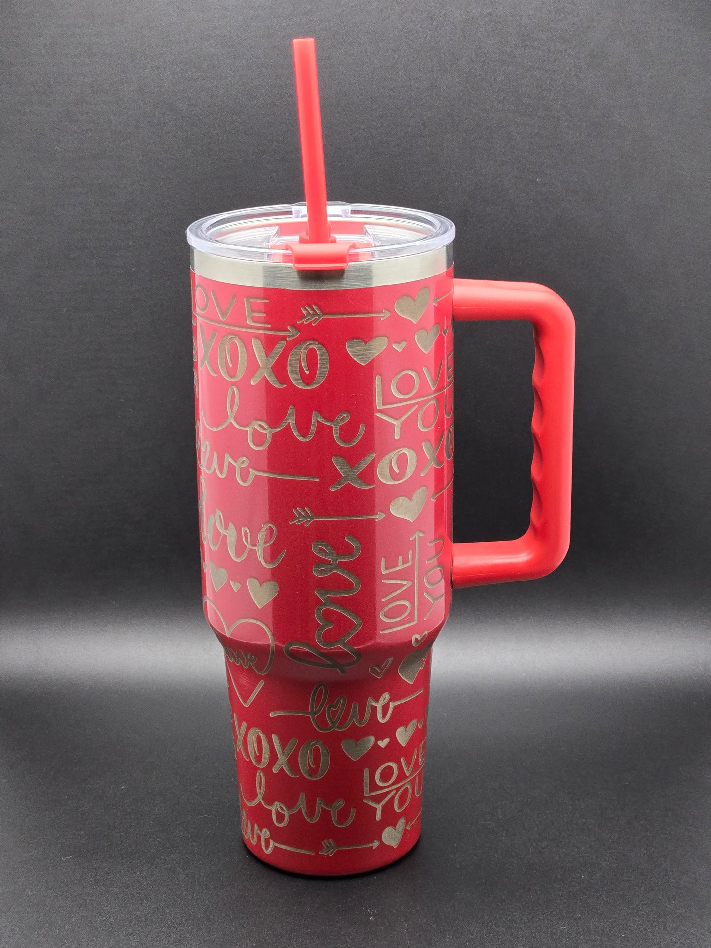 40oz Engraved Love XOXO Tumbler