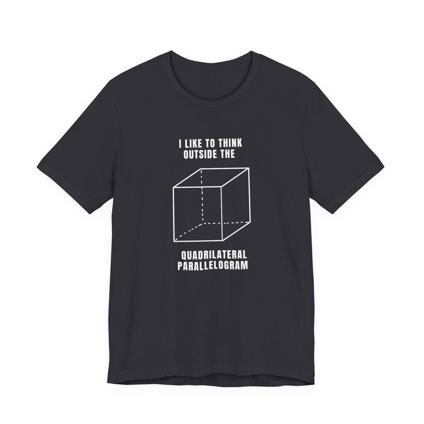 Think Outside the Box Tee, Funny Graphic Shirt, Math Lover Gift, Unisex T-Shirt, Casual Everyday Wear, Quirky Apparel