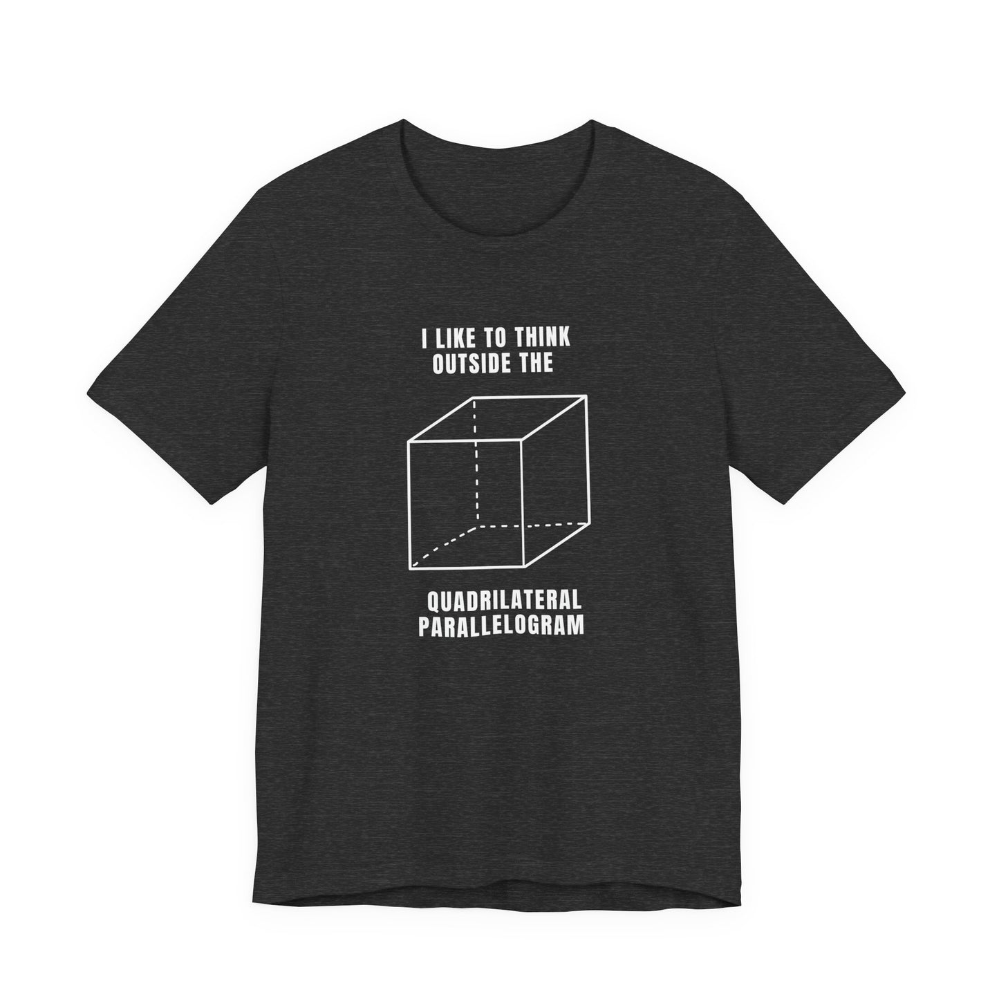 Think Outside the Box Tee, Funny Graphic Shirt, Math Lover Gift, Unisex T-Shirt, Casual Everyday Wear, Quirky Apparel