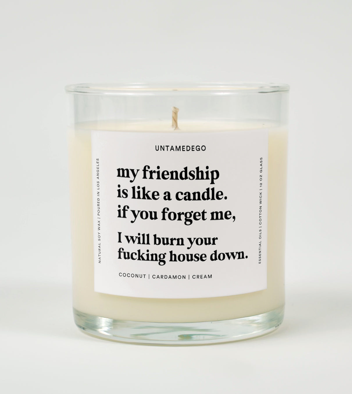 My Friendship Is Like A Candle Glass Candle