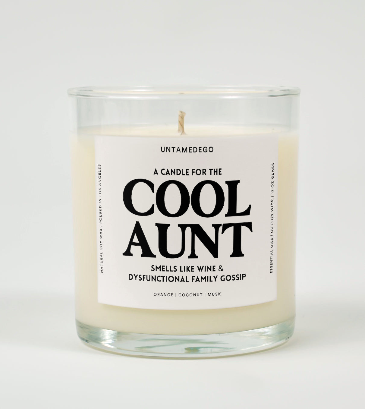 A Candle For The Cool Aunt Glass Candle