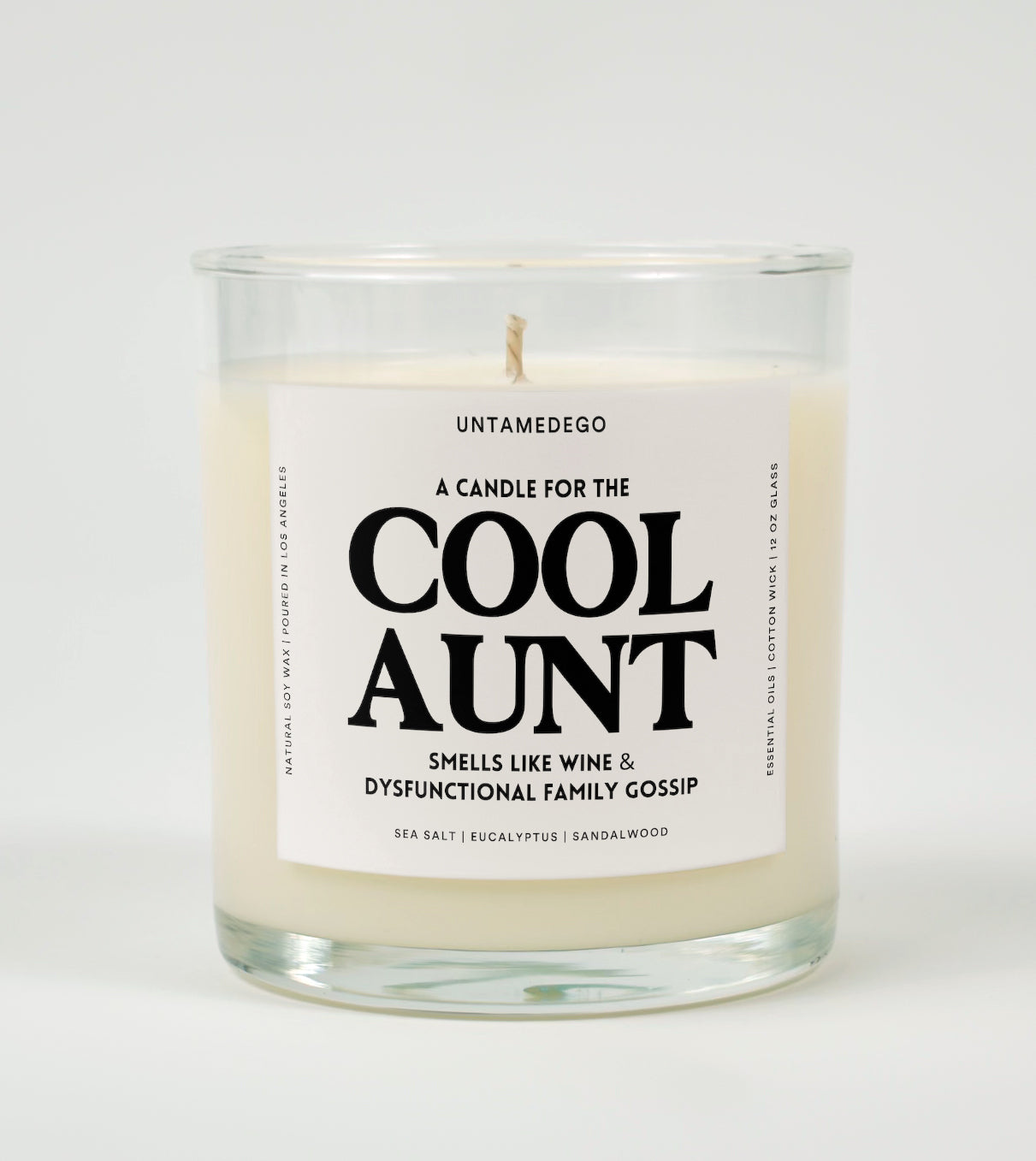 A Candle For The Cool Aunt Glass Candle