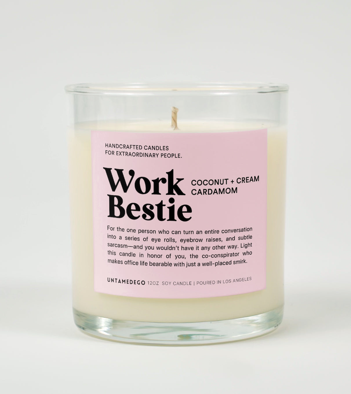 Work Bestie Glass Candle