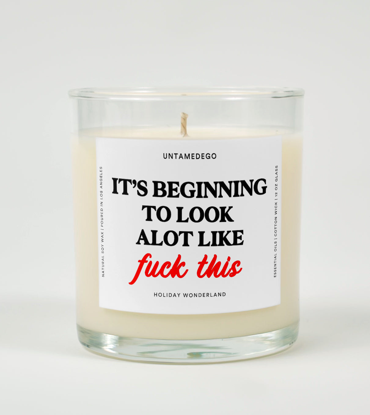 It’s Beginning to Look a Lot Like Fuck This | Funny Christmas Candle
