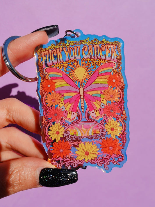Fuck You Cancer Keychain