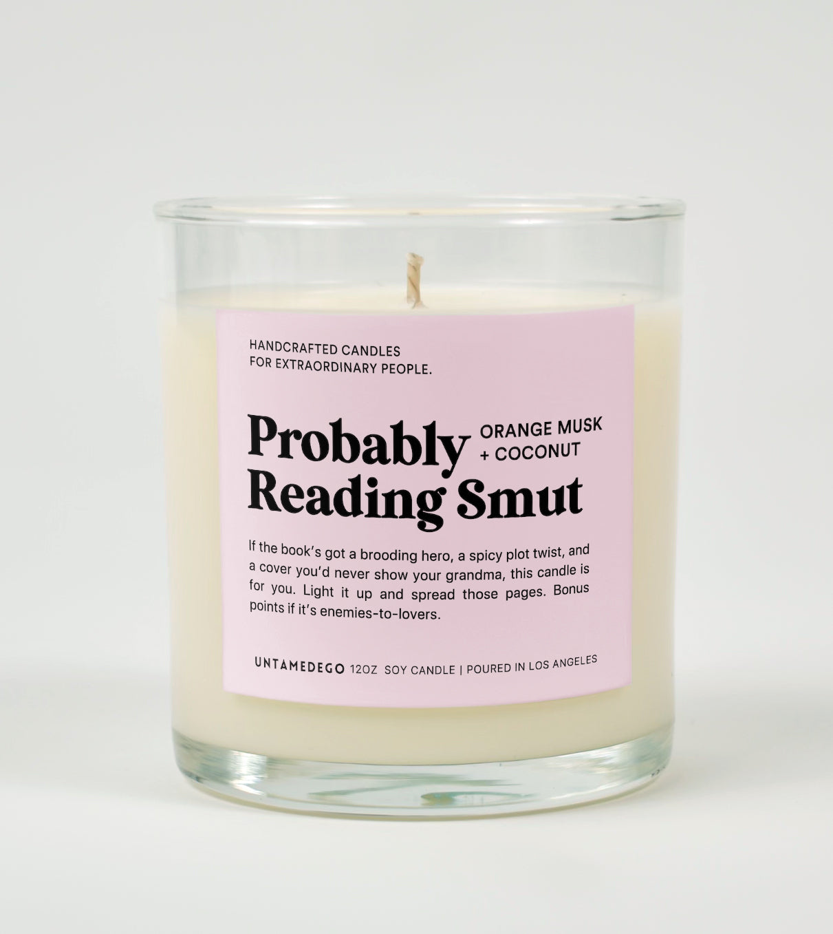 Probably Reading Smut Glass Candle
