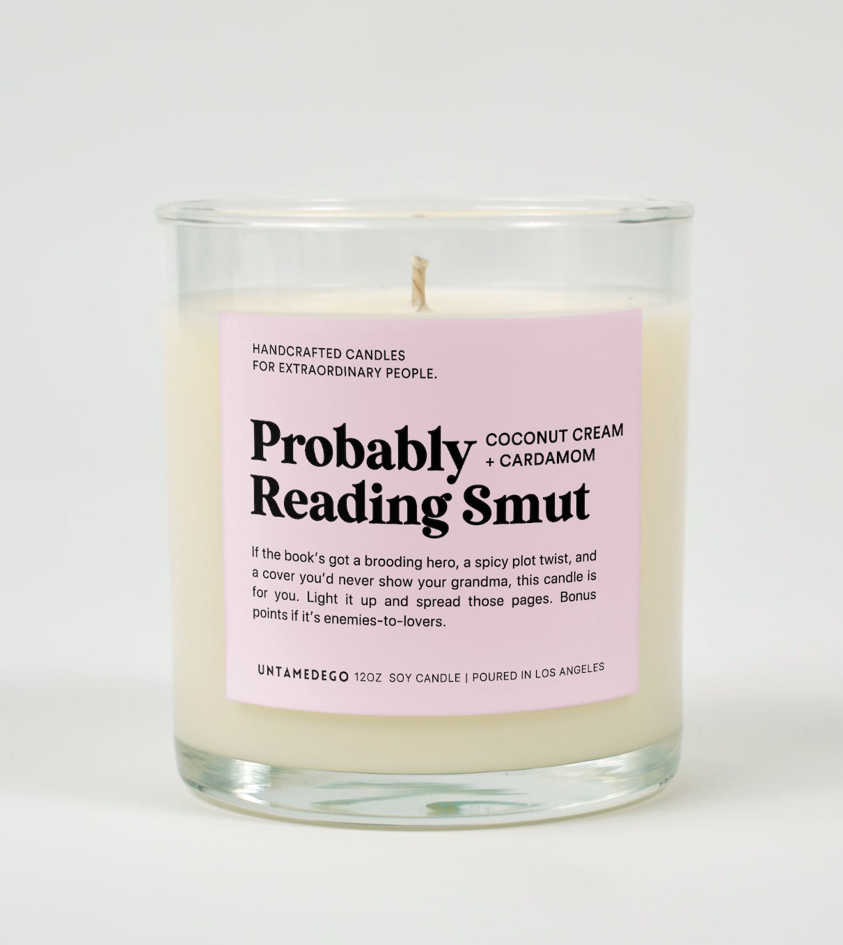 Probably Reading Smut Glass Candle