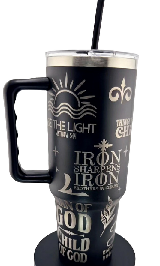 Jesus Prayer Christian Engraved Tumbler