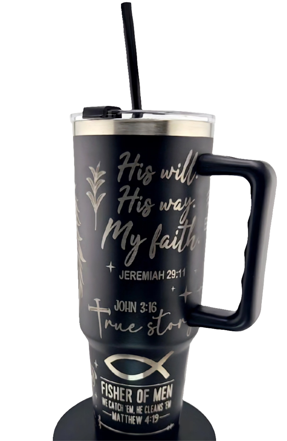 Jesus Prayer Christian Engraved Tumbler
