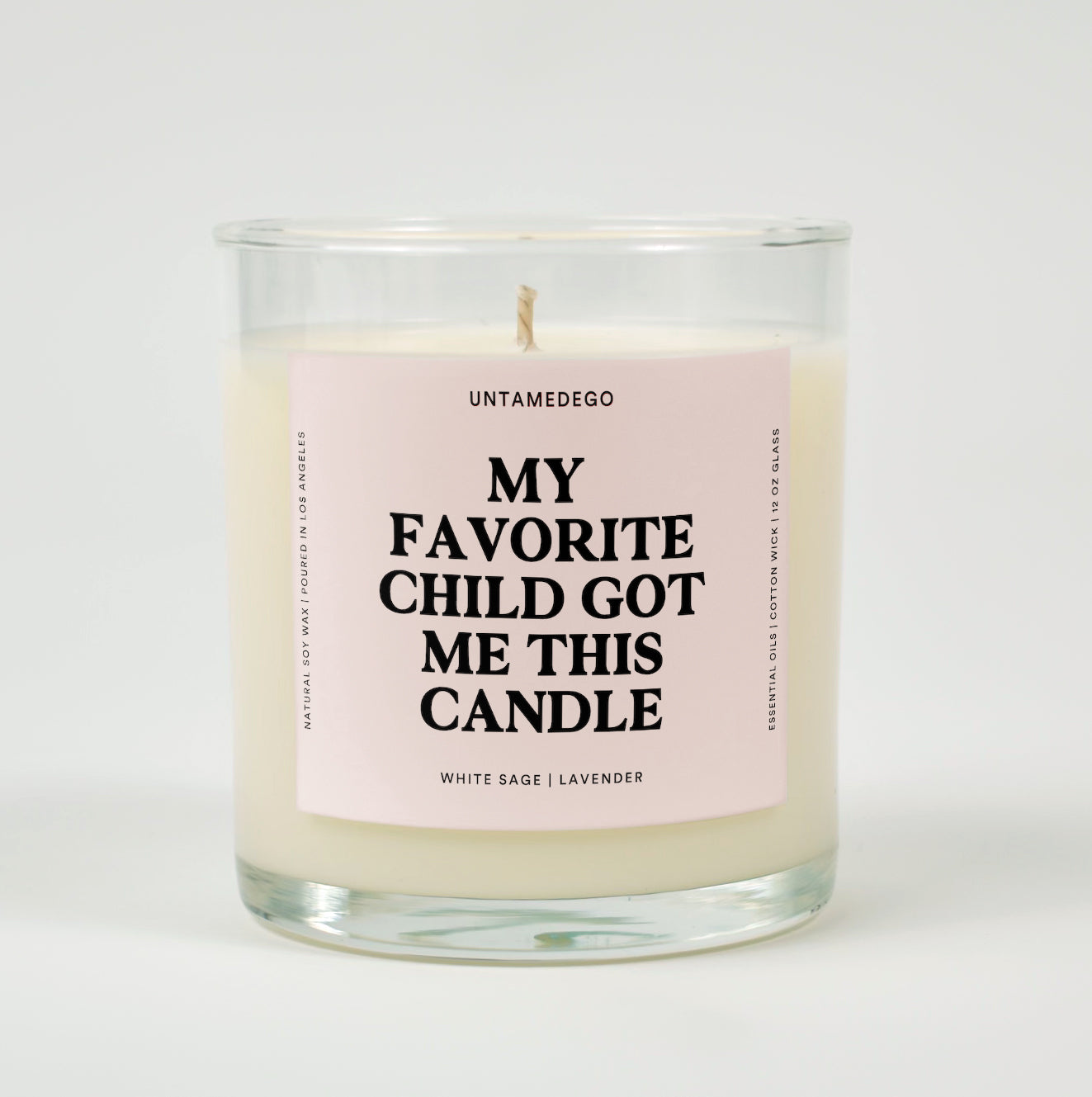 My Favorite Child Got Me This Candle Glass Candle