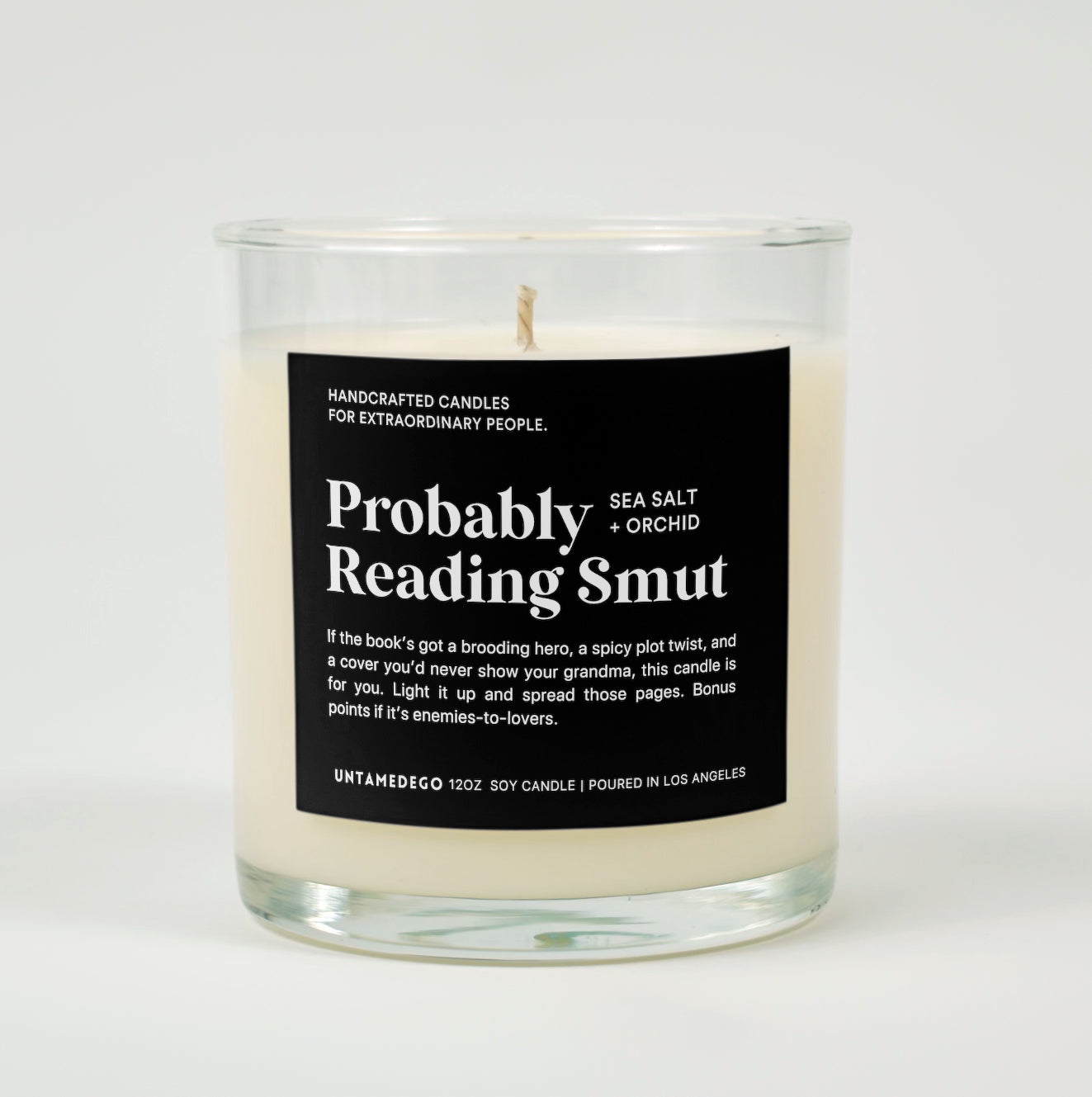 Probably Reading Smut Glass Candle