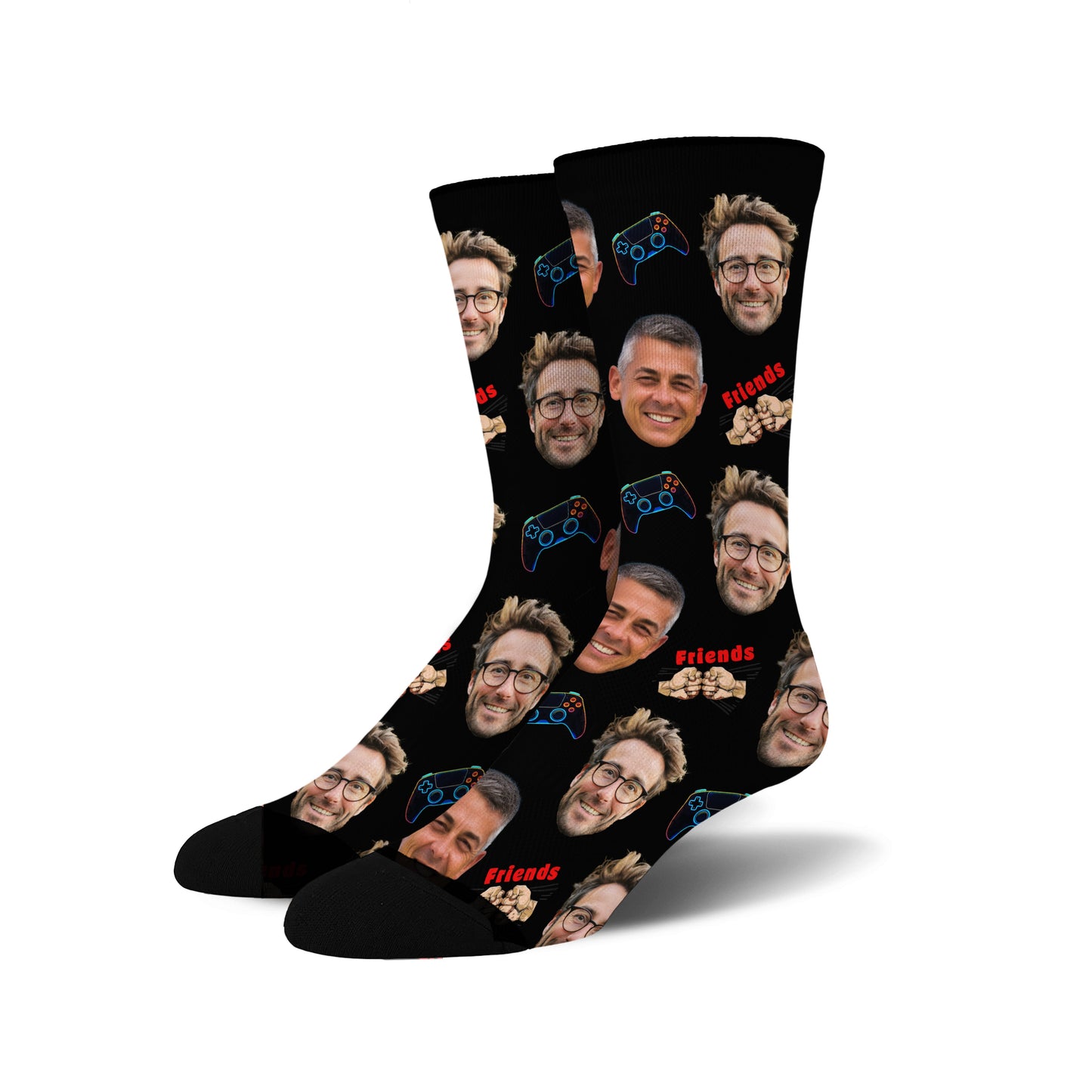 Custom Face Socks - Gaming Buddies
