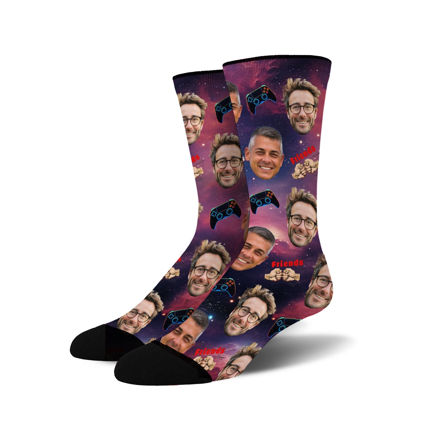 Custom Face Socks - Gaming Buddies