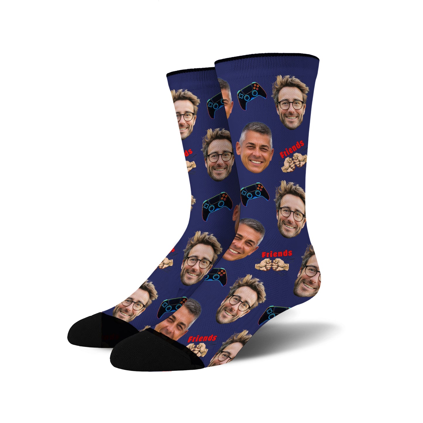 Custom Face Socks - Gaming Buddies