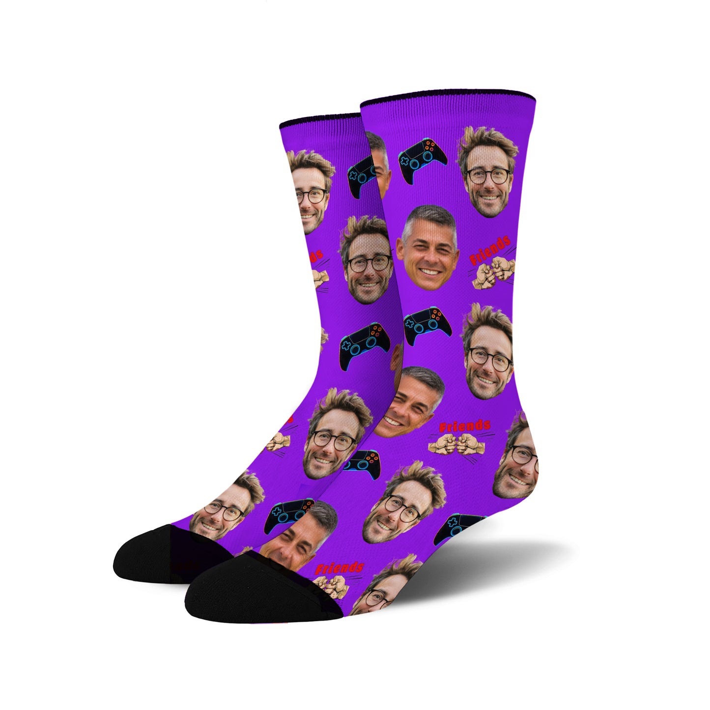 Custom Face Socks - Gaming Buddies