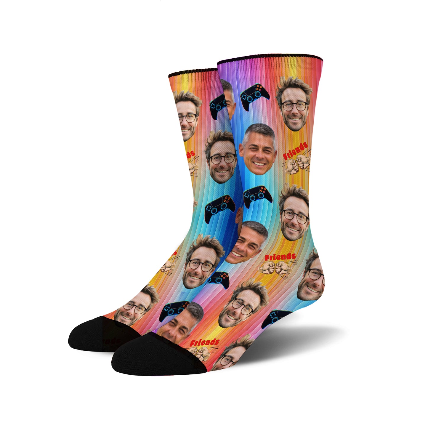 Custom Face Socks - Gaming Buddies