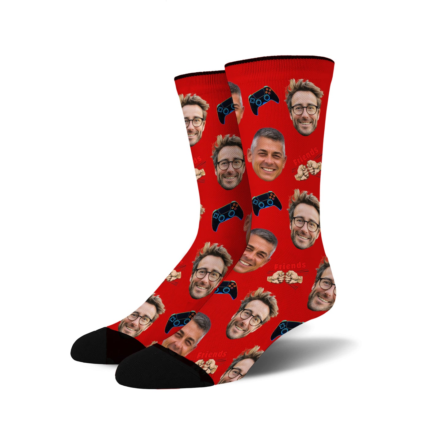 Custom Face Socks - Gaming Buddies