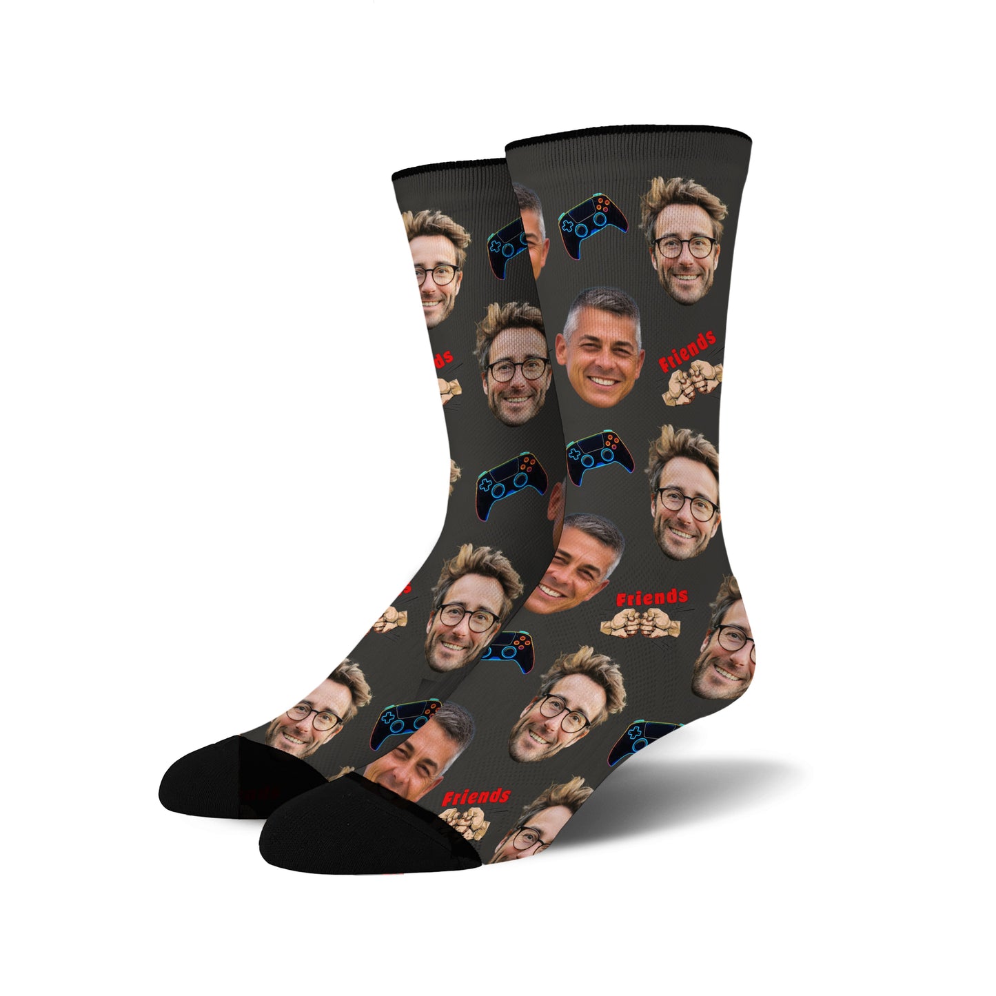 Custom Face Socks - Gaming Buddies