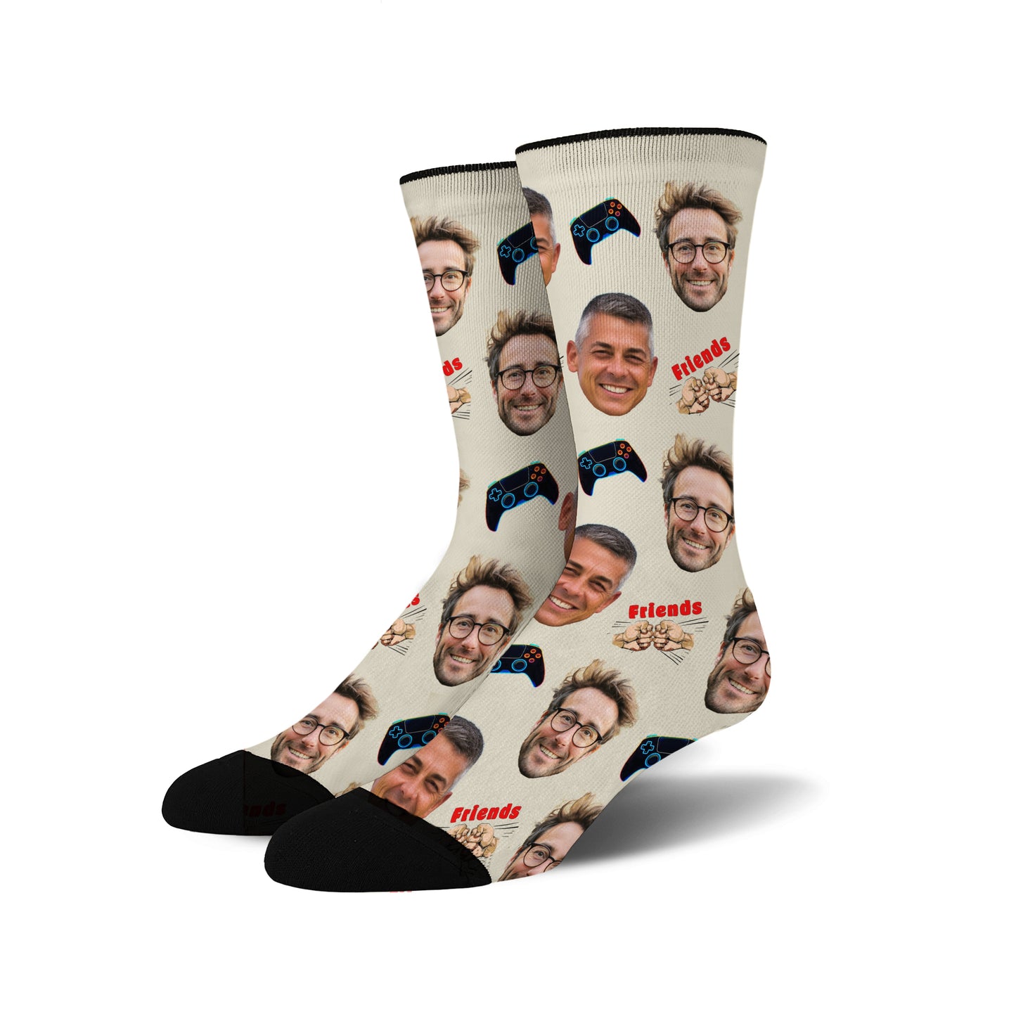 Custom Face Socks - Gaming Buddies