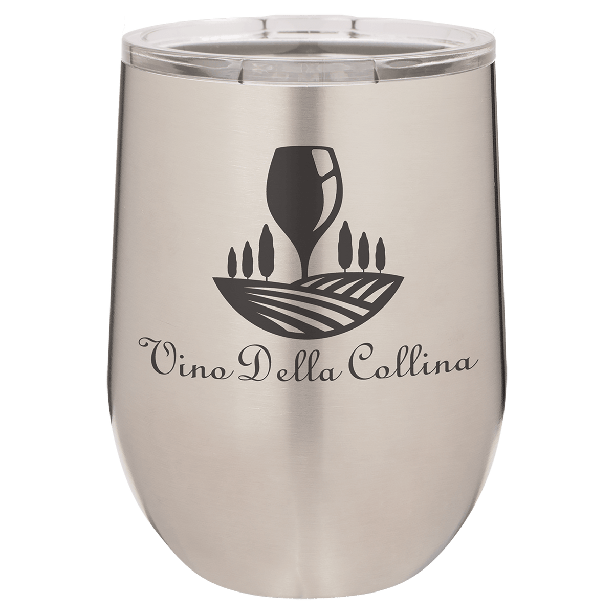 Stainless Steel 12 oz. Polar Camel Stemless Tumbler with Clear Lid