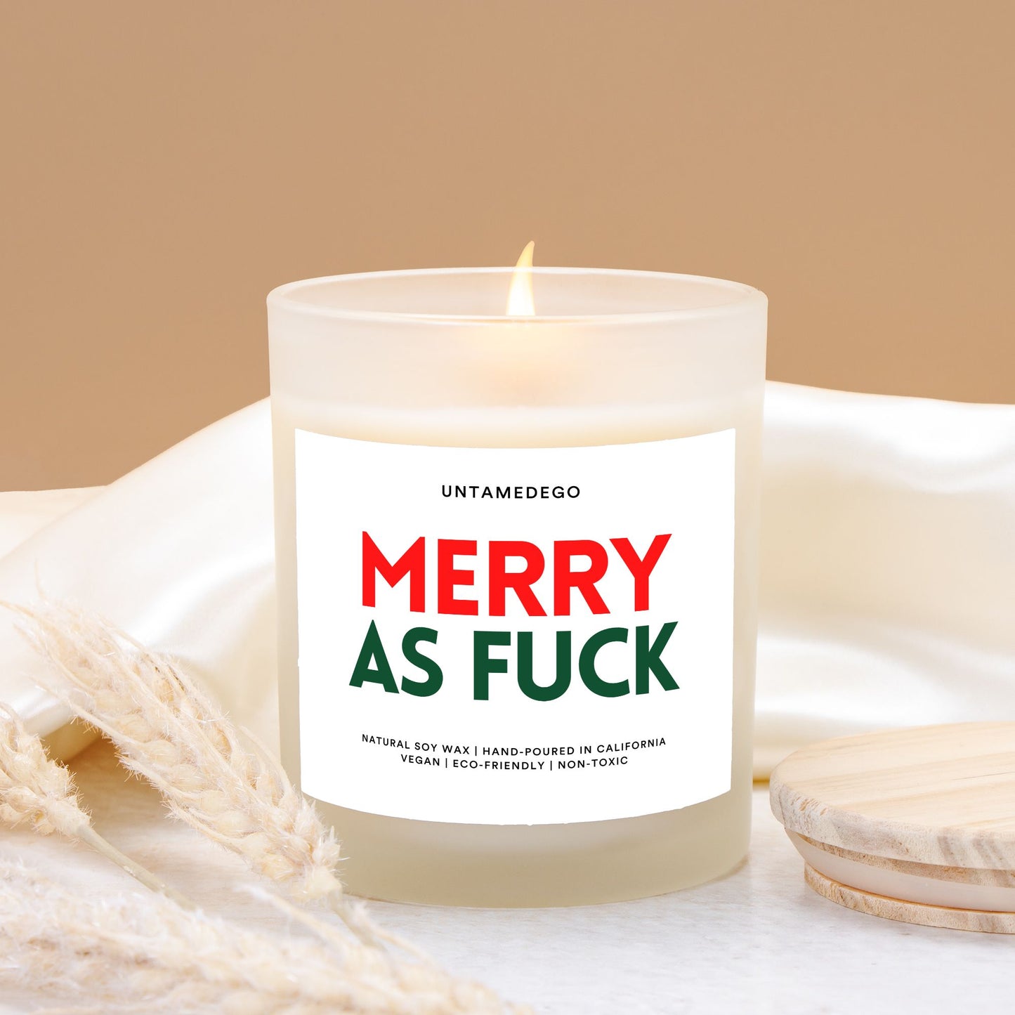 Merry As Fuck Christmas Candle
