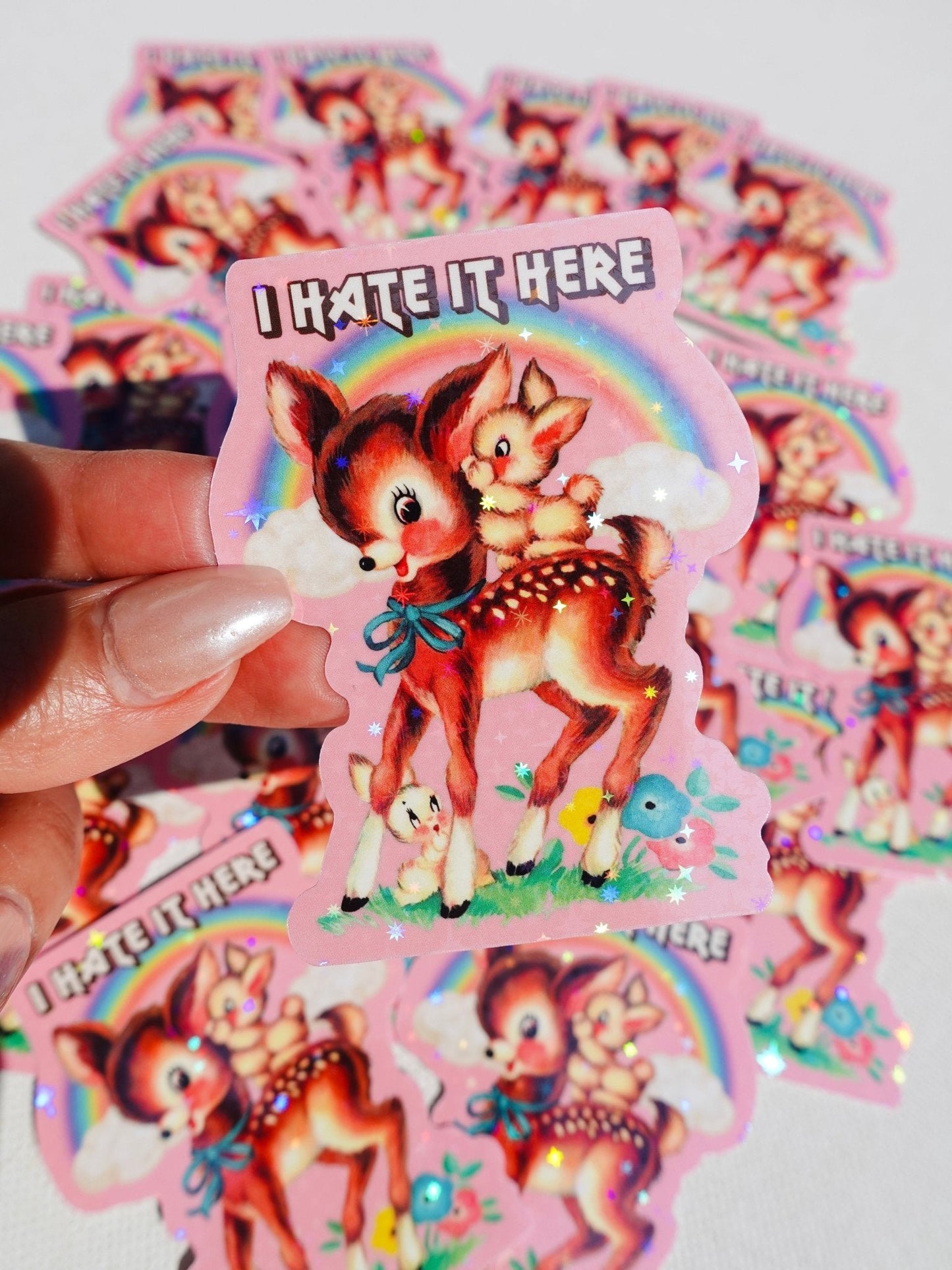 I Hate It Here Sticker