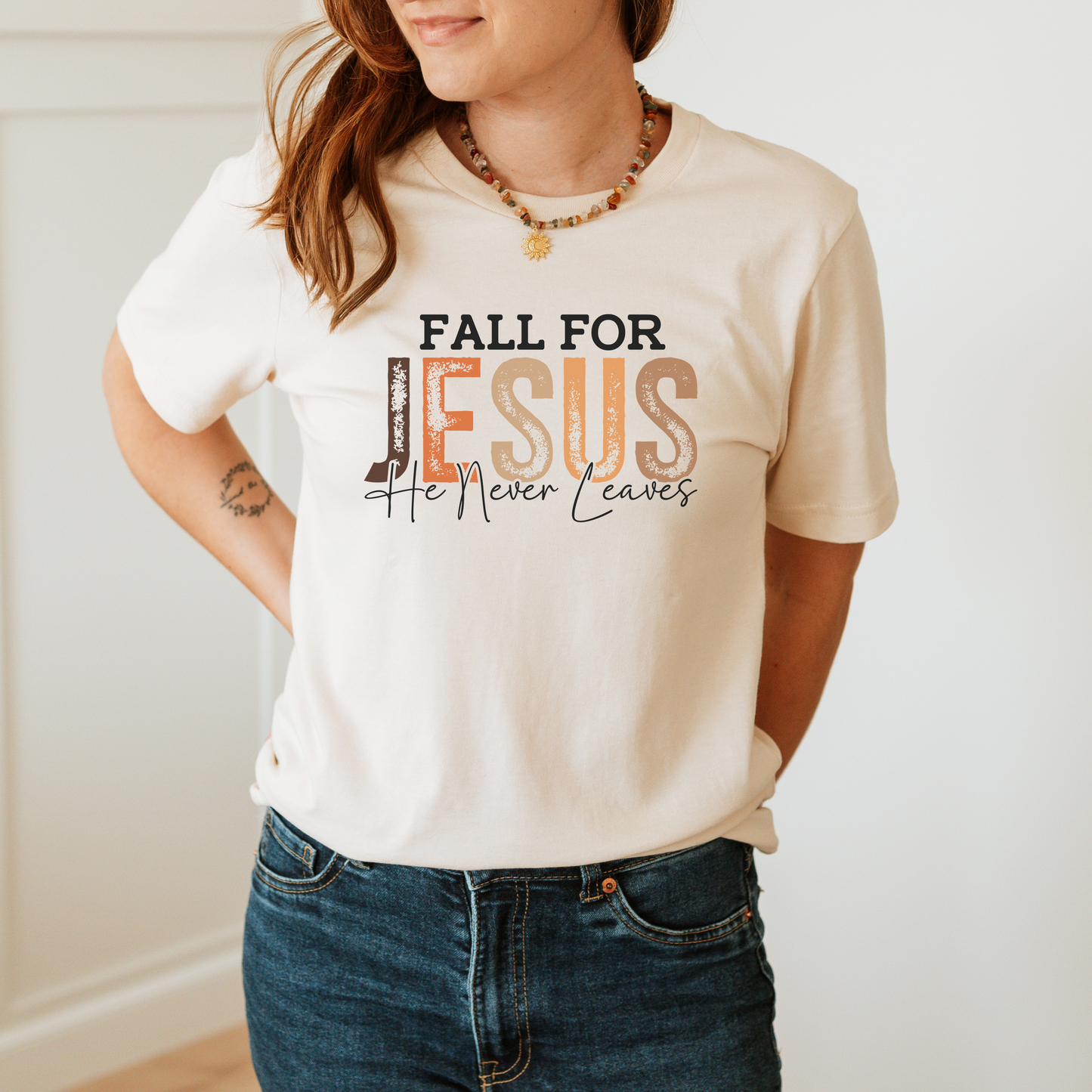 Fall for Jesus – Faith Graphic Tee