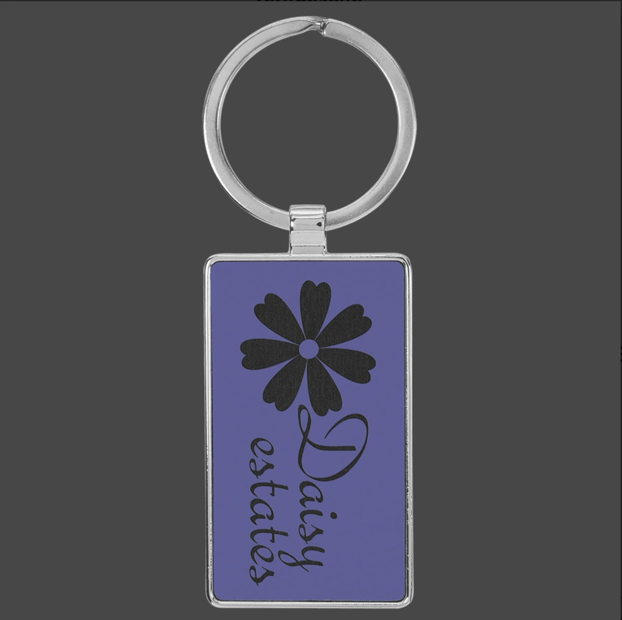 Custom Engraved Leatherette Keychains