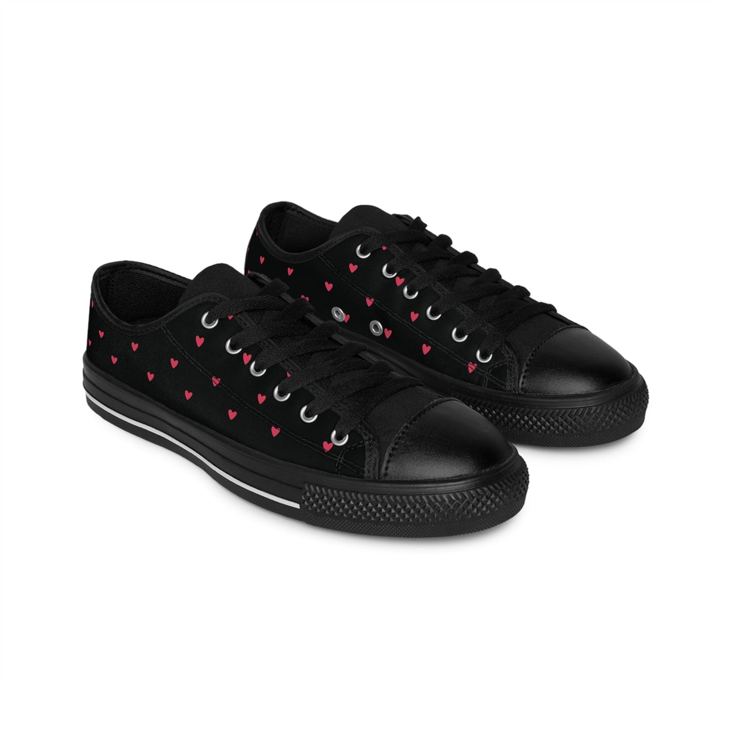 Lovely Heart - Black Women's Sneakers