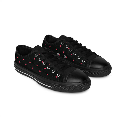 Lovely Heart - Black Women's Sneakers