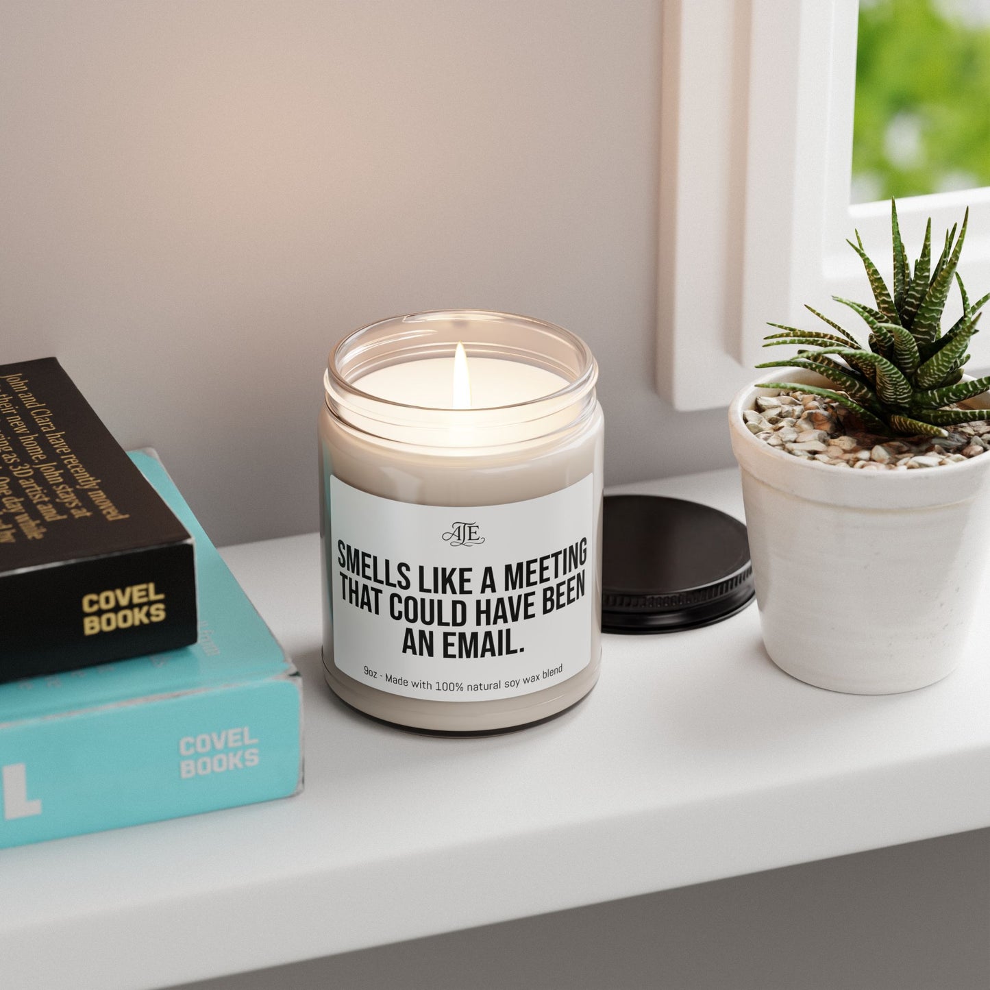 Smells Like a Meeting That Could Have Been an Email Scented Soy Candle, 9oz