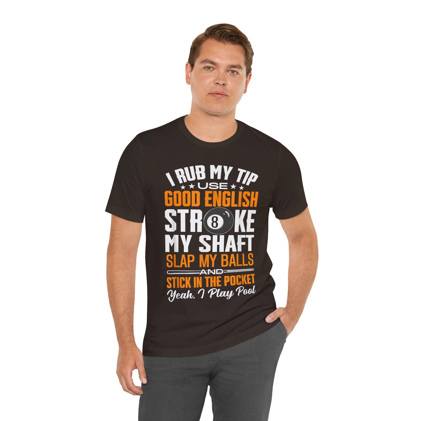 Funny I'm Pool Player Tee, Unisex Short Sleeve T-Shirt, Gift for Billiards Lovers, Humor Apparel, Pool Night Out Wear