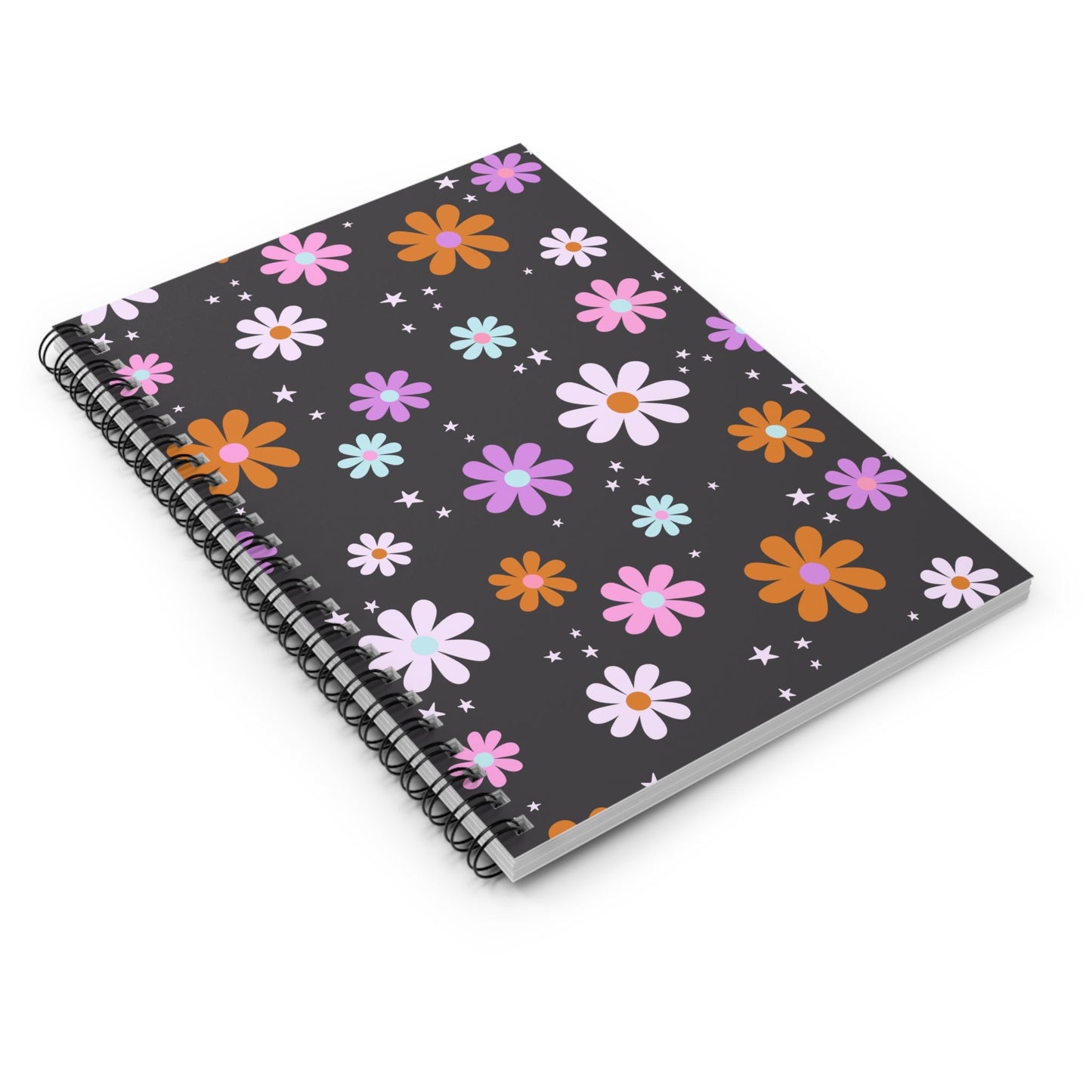 Flower Power Spiral Notebook - Ruled Line