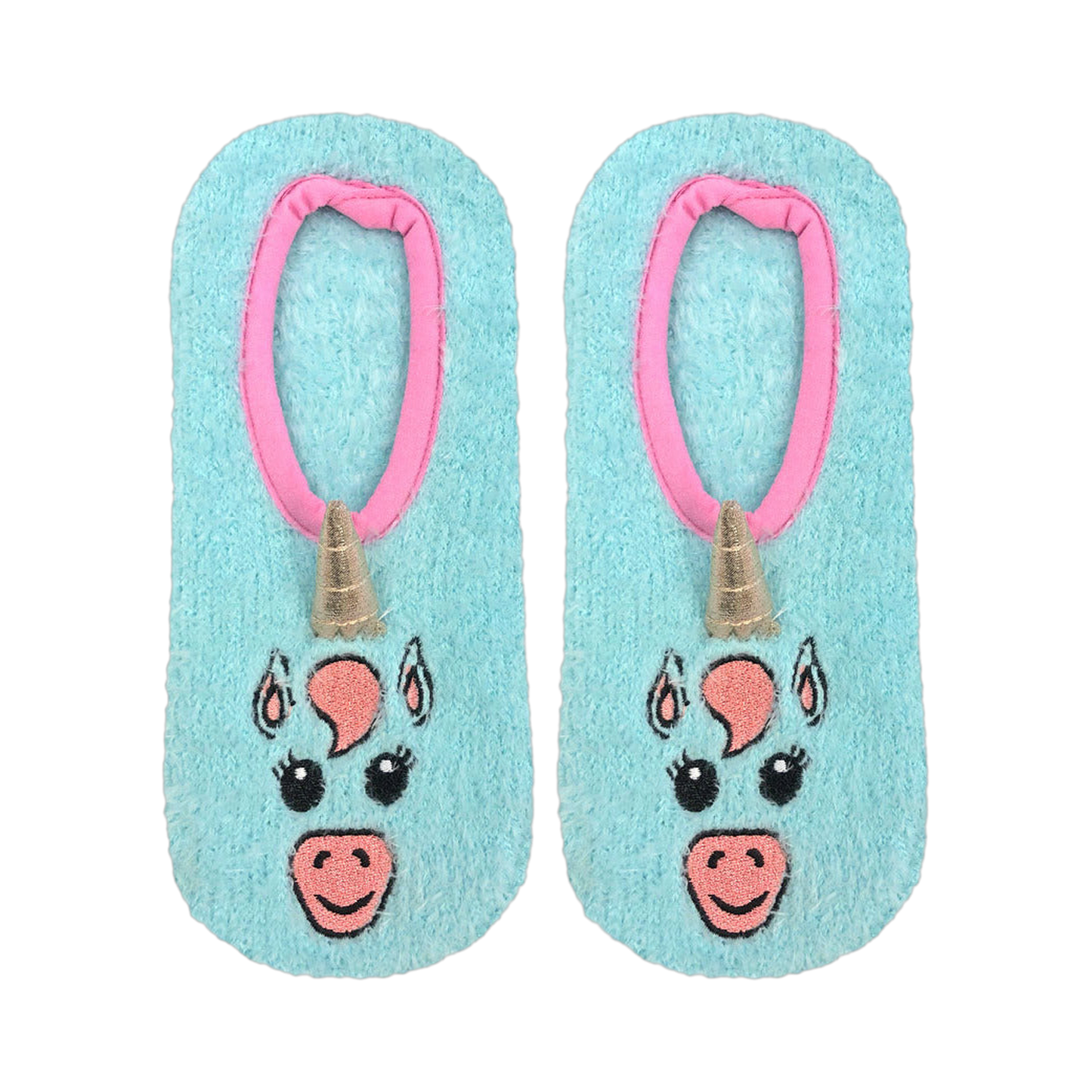 Fuzzy Unicorn Non-Skid Slipper