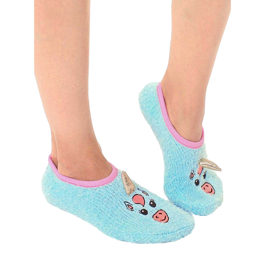 Fuzzy Unicorn Non-Skid Slipper