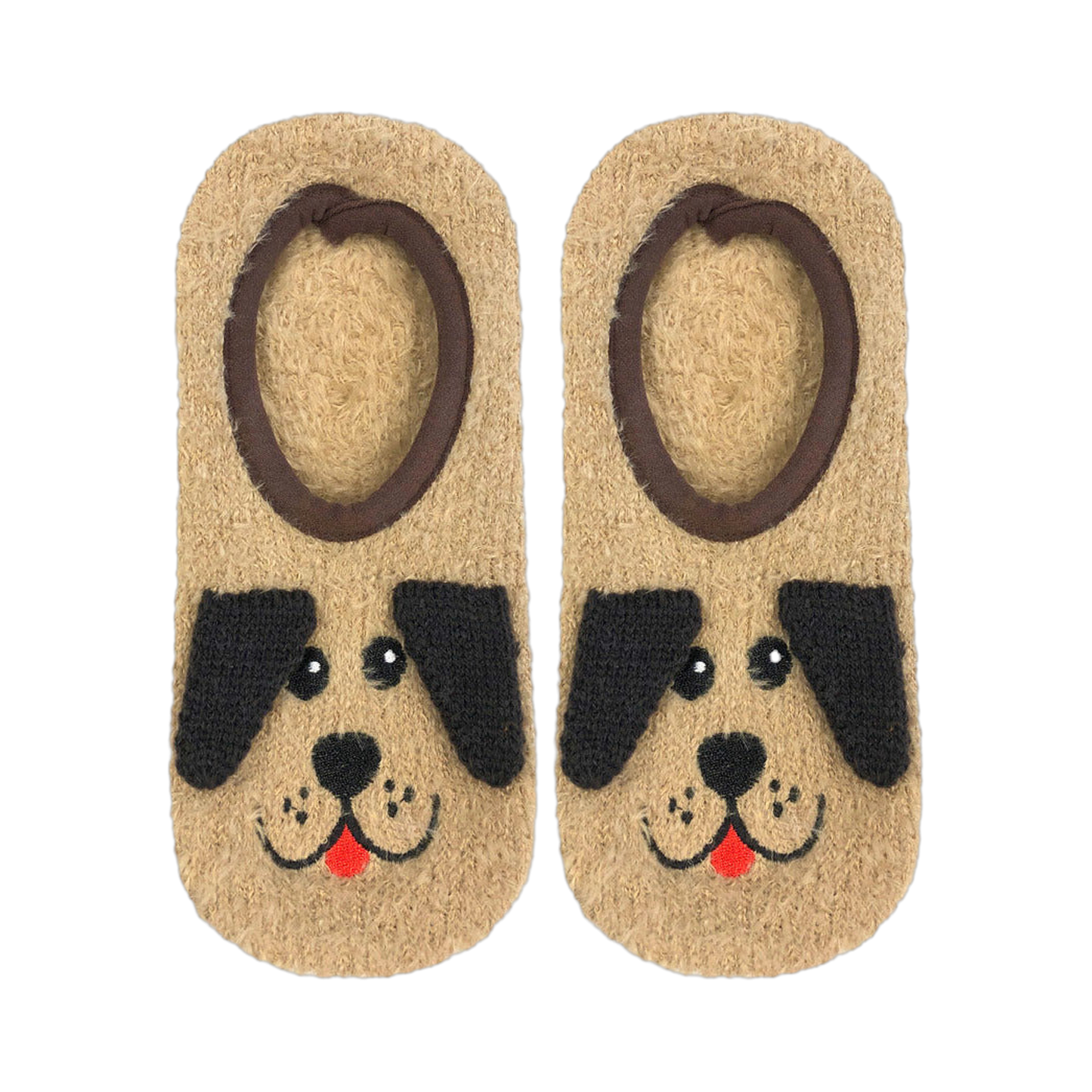 Fuzzy Dog Non-Skid Slipper