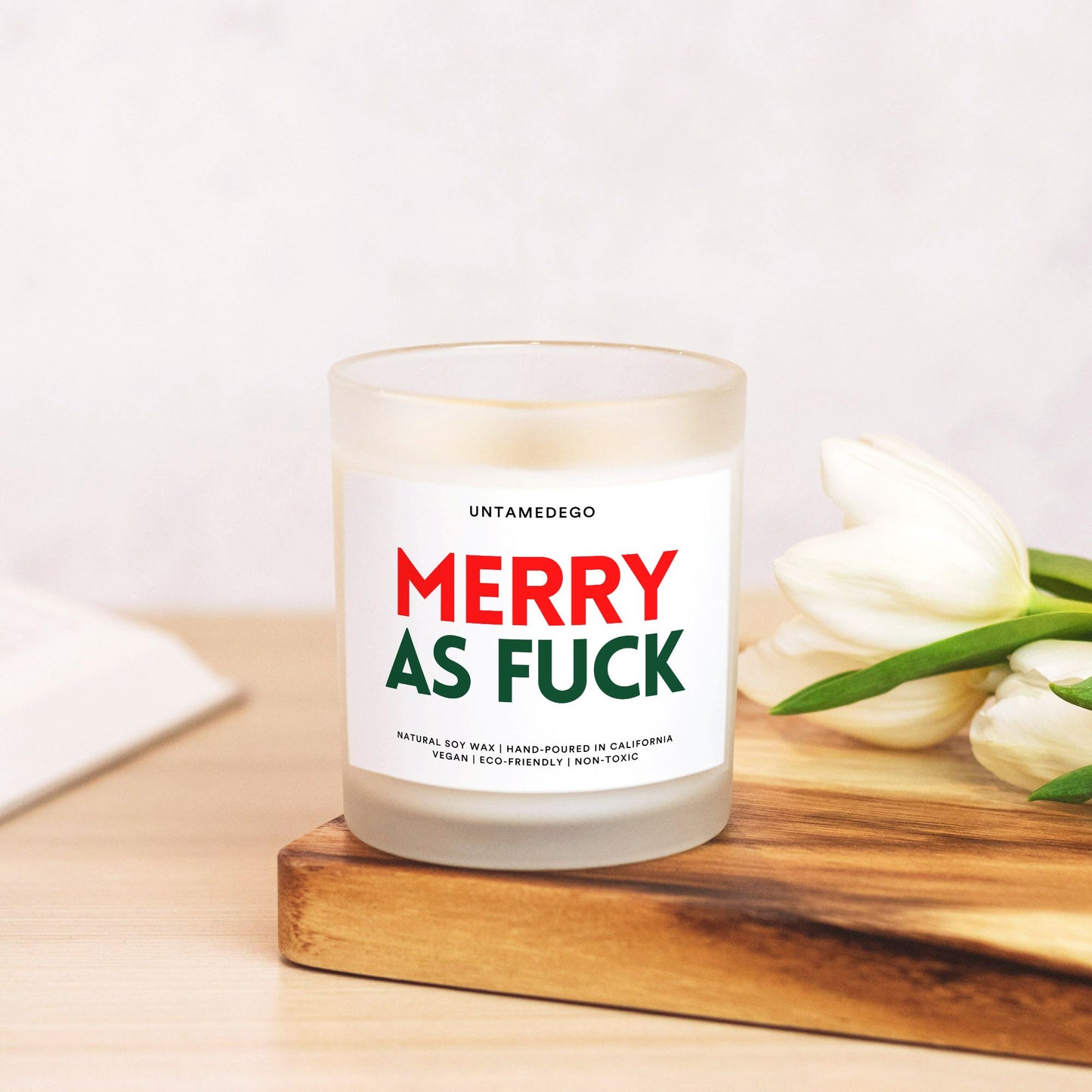 Merry As Fuck Christmas Candle