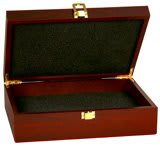 12 1/4" x 8 1/4" x 3 1/2" Rosewood Finish Gift Box
