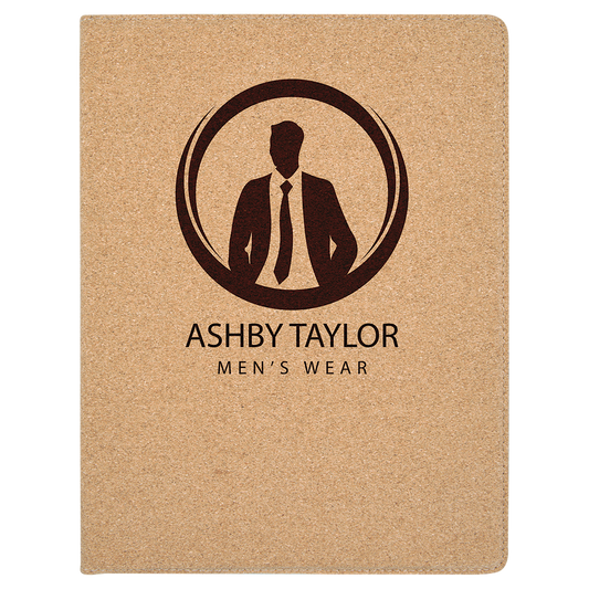 9 1/2" x 12" Cork Portfolio with Notepad