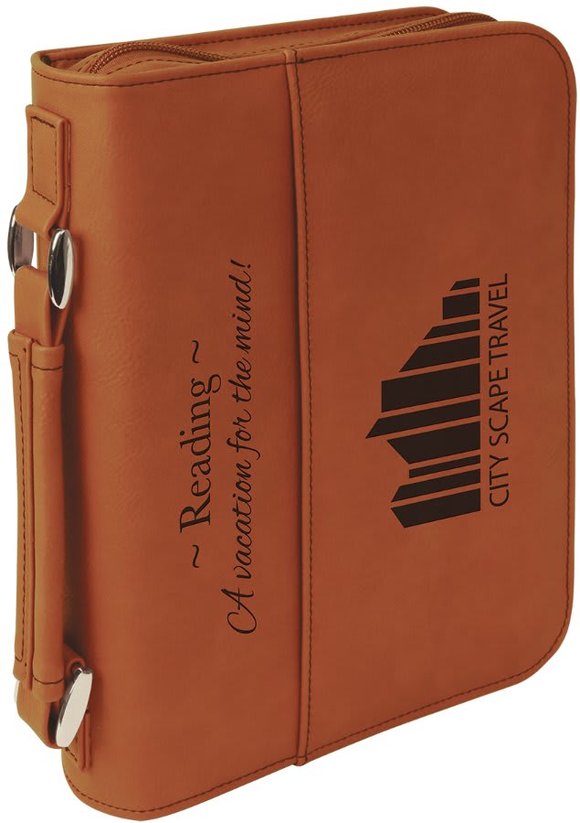Rawhide Leatherette Book/Bible Cover with Zipper