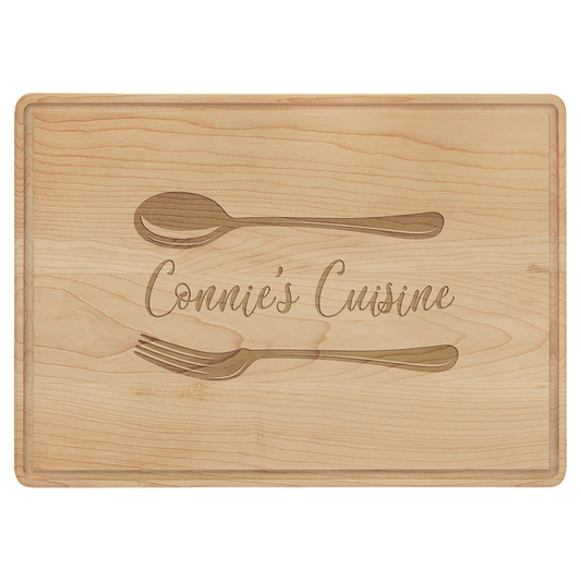 Maple Cutting Board with Drip Ring
